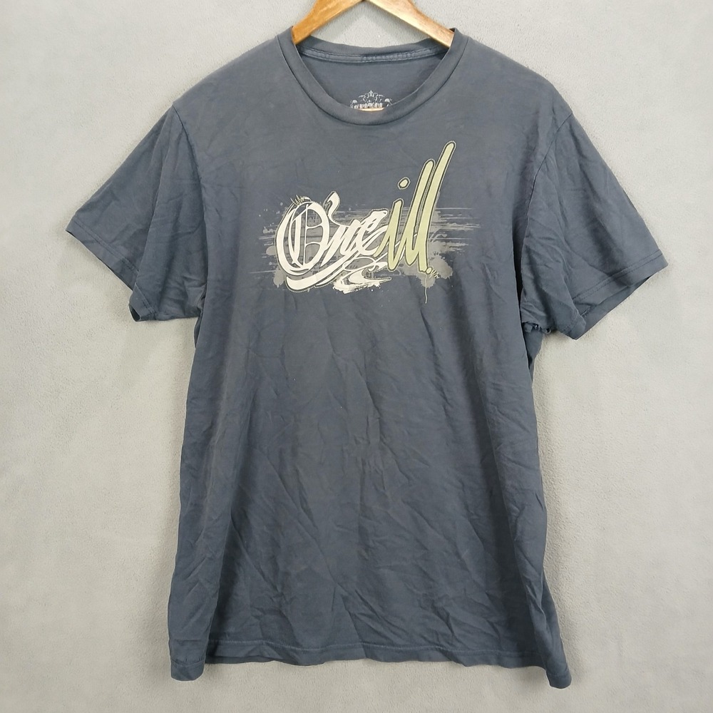 O'Neill T Shirt Mens Large Navy Blue Graphic Print Surf Skate Everyday Wear